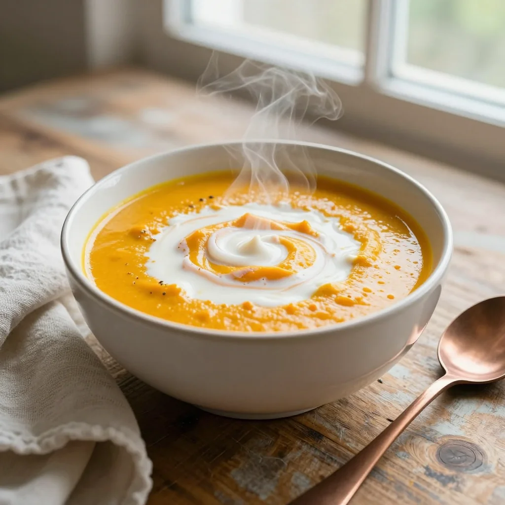 Pumpkin Soup with Coconut Milk and Curry