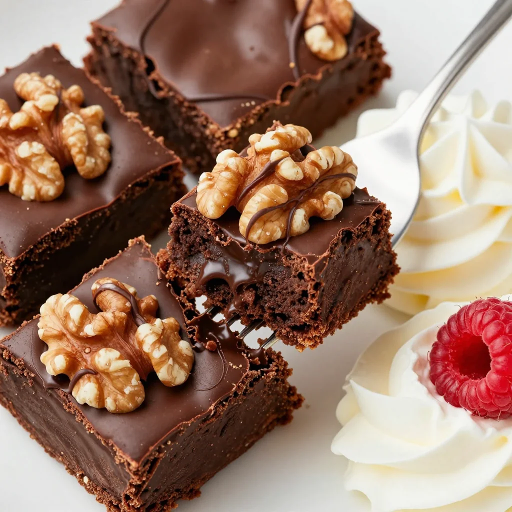 Warm Fudgy Avocado Brownies for Healthy Dessert