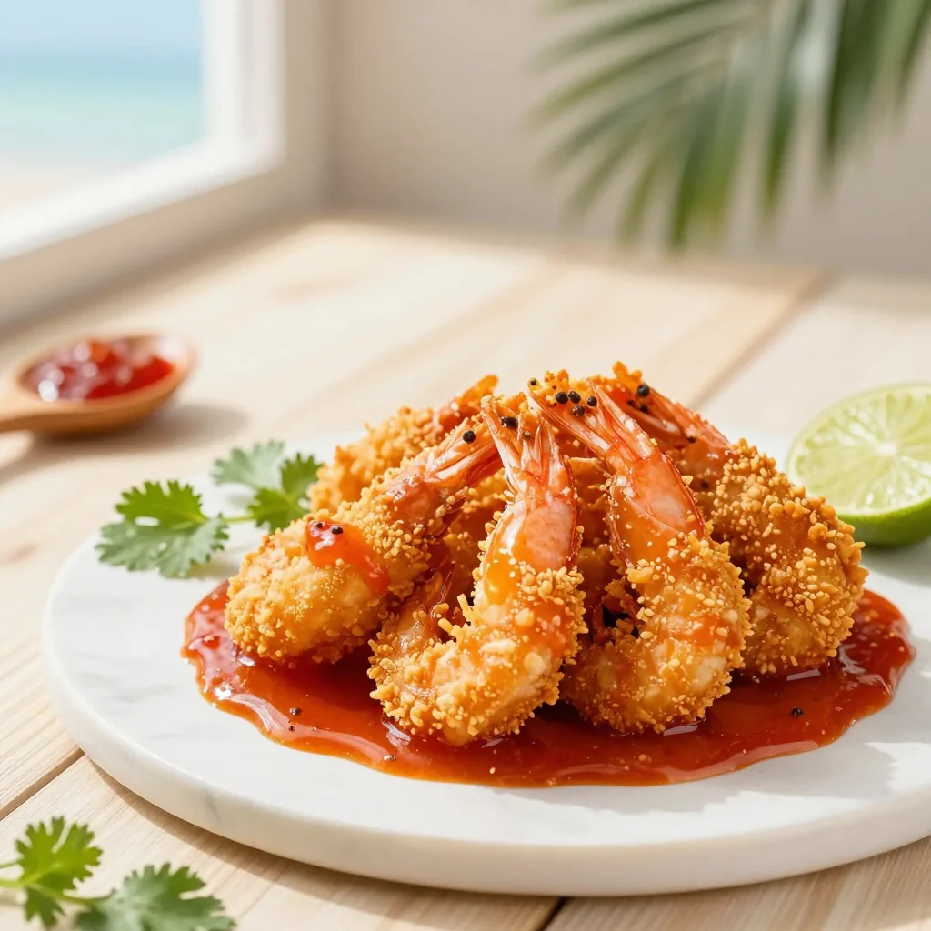Crispy Coconut Shrimp with Sweet Chili Sauce