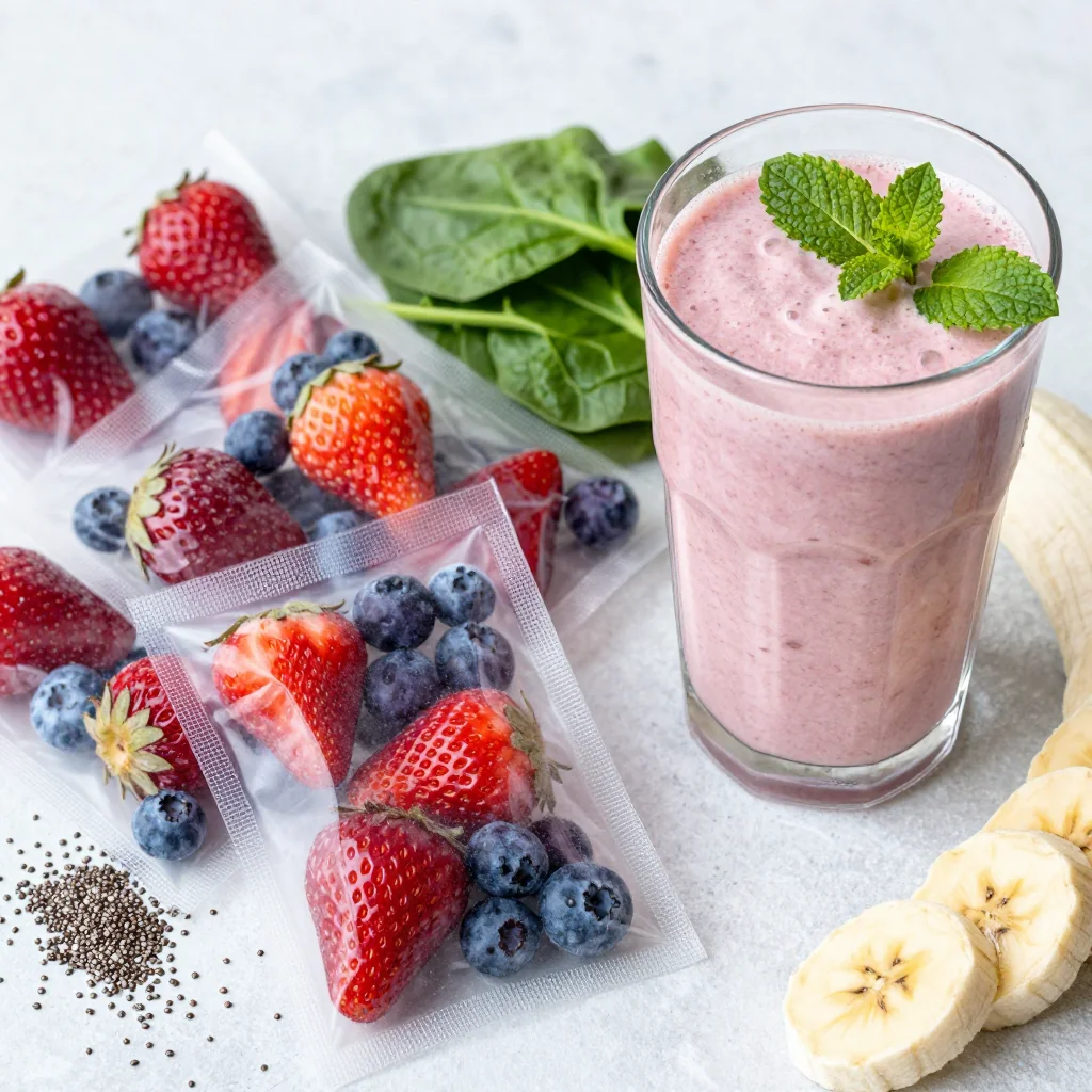 Make-Ahead Freezer Smoothie Packs For Runners