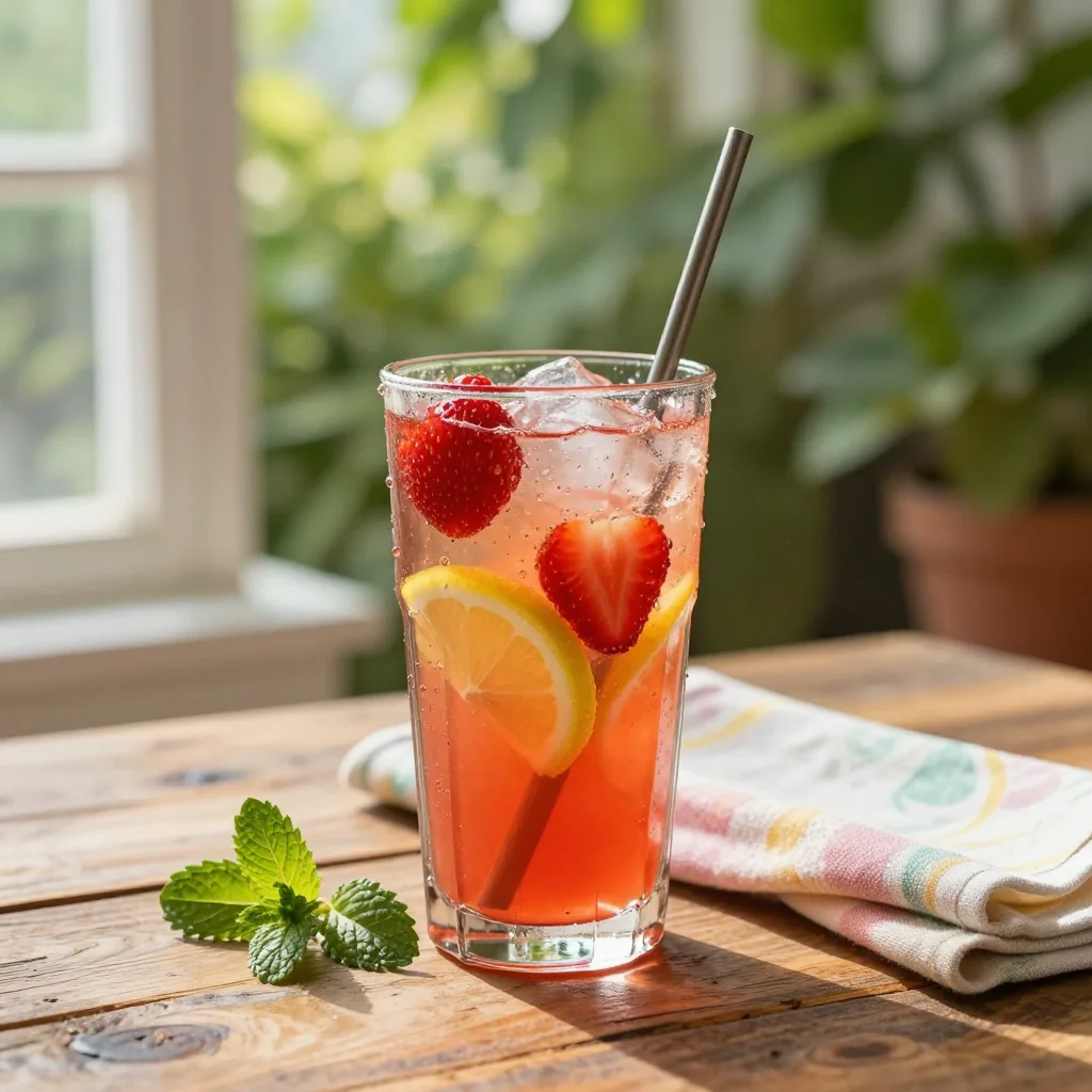 Strawberry Lemonade Homemade Fresh