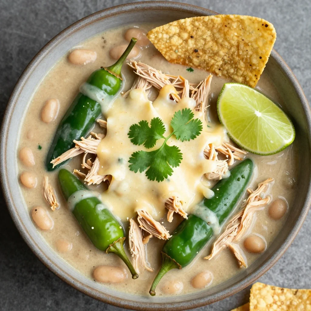 NFL Playoffs Slow Cooker White Chicken Chili For Playoff Parties