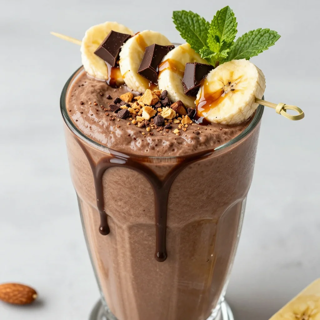 Chocolate Banana Power Smoothie That Tastes Dessert