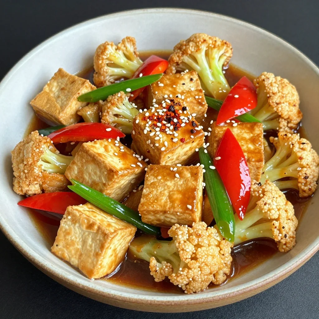Budget Friendly Tofu and Cauliflower Stir Fry