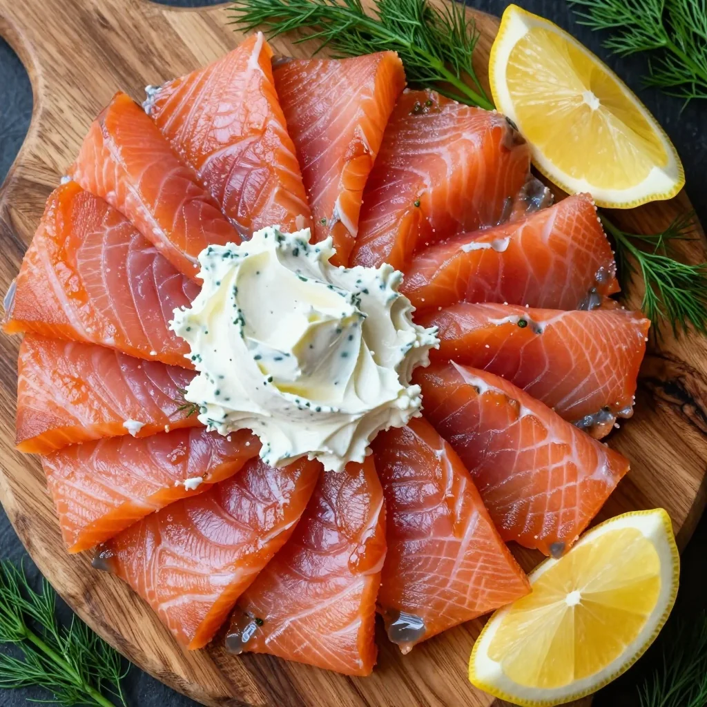 New Year's Day Smoked Salmon and Dill Cream Cheese
