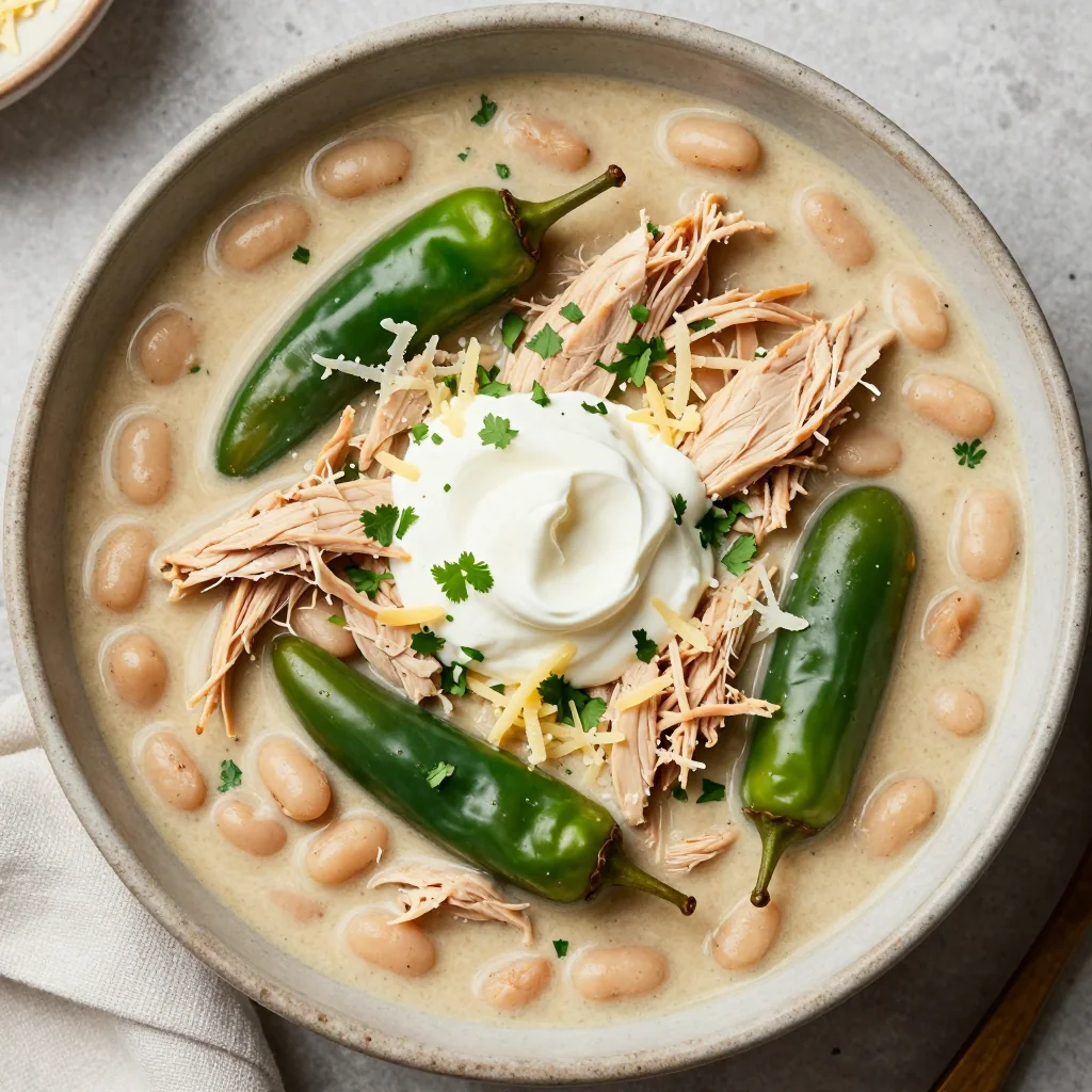 Cozy White Chicken Chili With Green Chiles