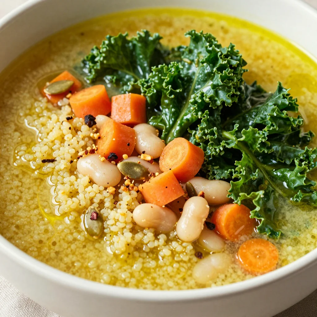 Winter Warrior Detox Soup with Kale and Quinoa
