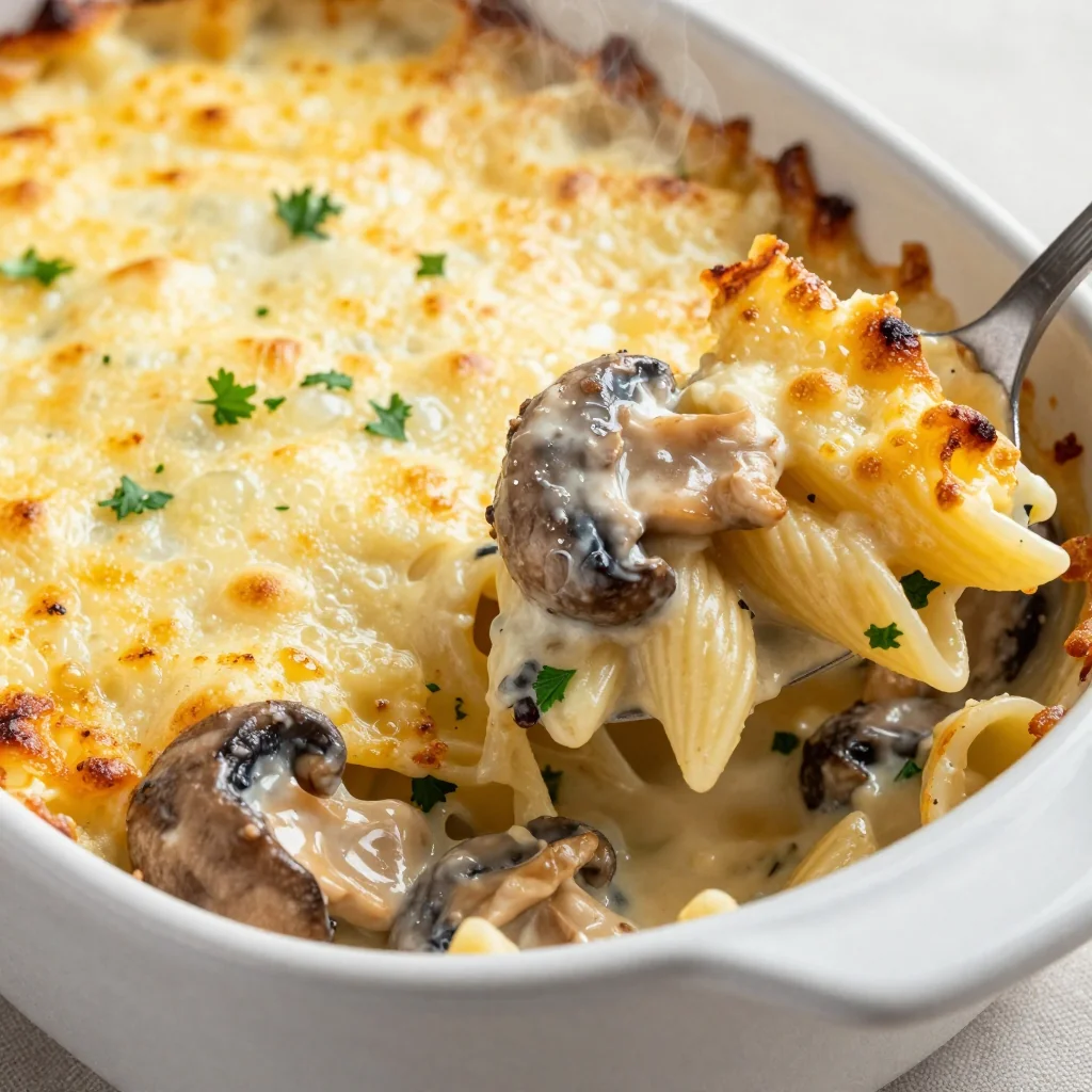 Pantry Clean-Out Cream of Mushroom Soup Casserole