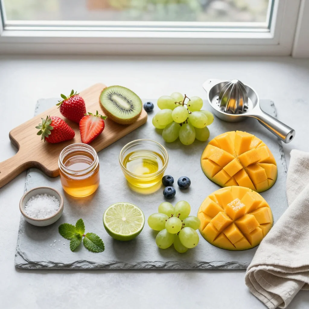 Ingredients for Rainbow Fruit Salad