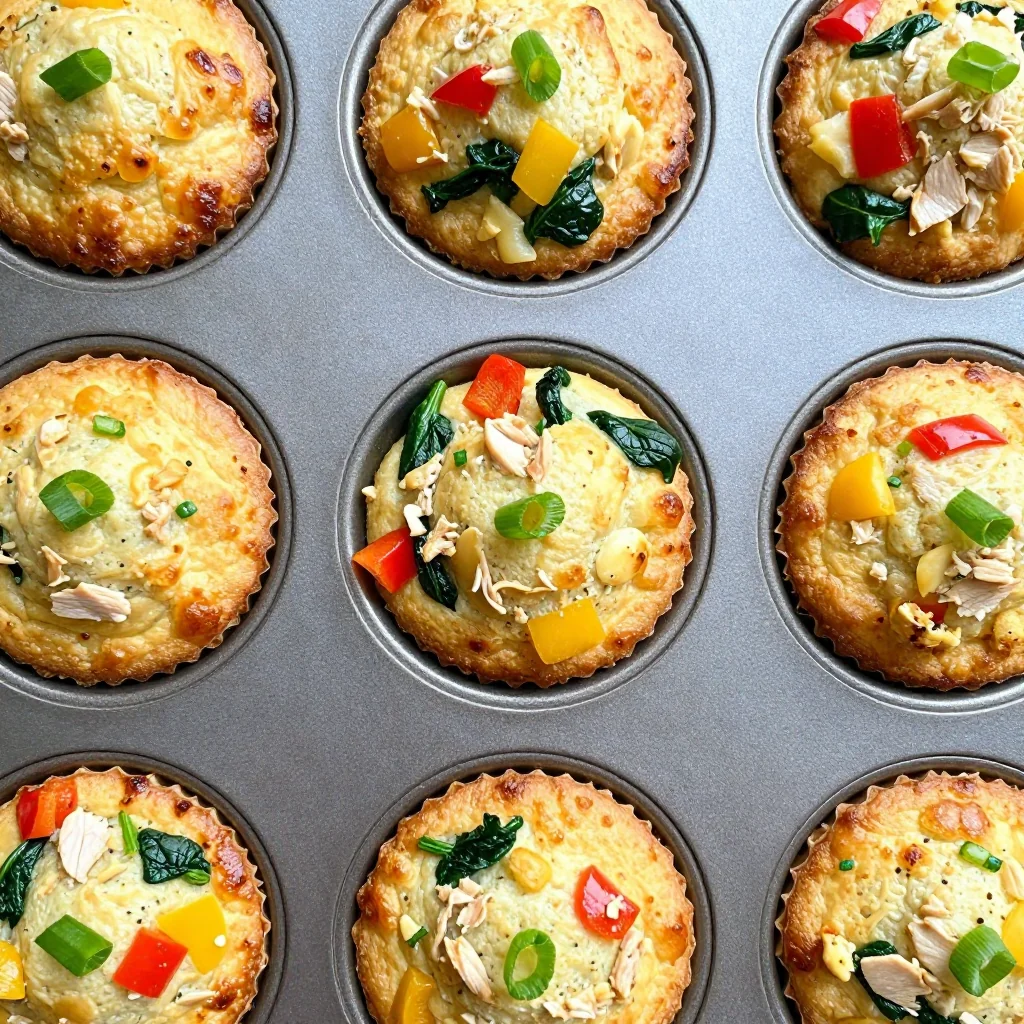Freezer Prep Breakfast Egg Muffins with Veggies and Turkey