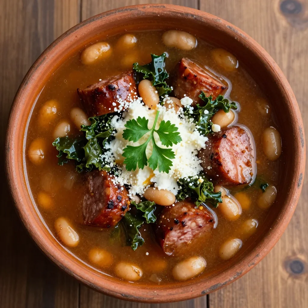 Spicy Sausage and White Bean Soup for a Hearty Winter Lunch