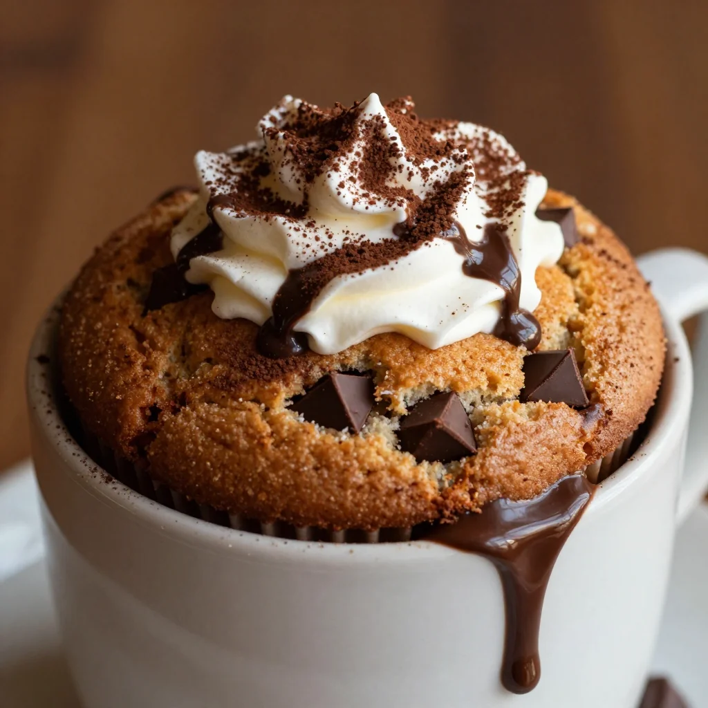 Indulgent Chocolate Chip Chocolate Chip Mug Cake for Instant Cravings