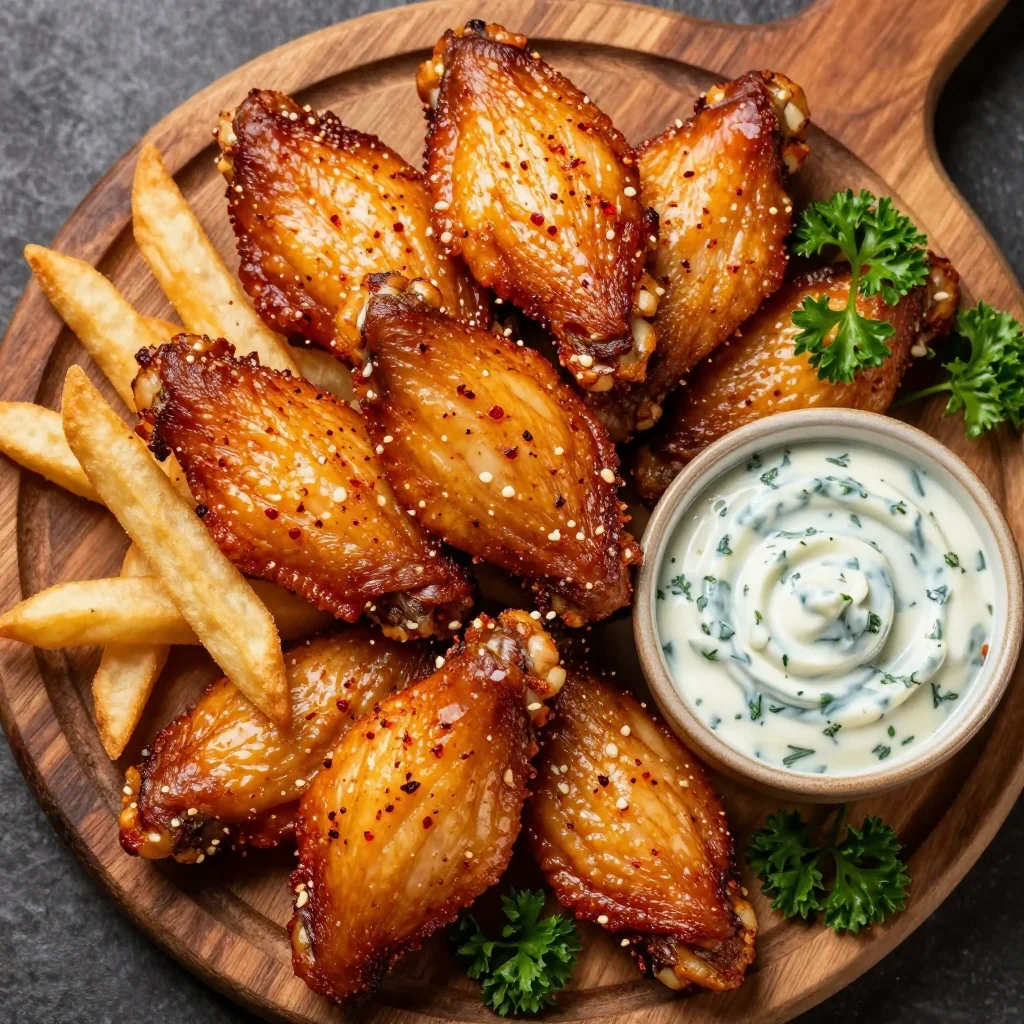 Crispy Air Fryer Chicken Wings for NFL Game Day Eats