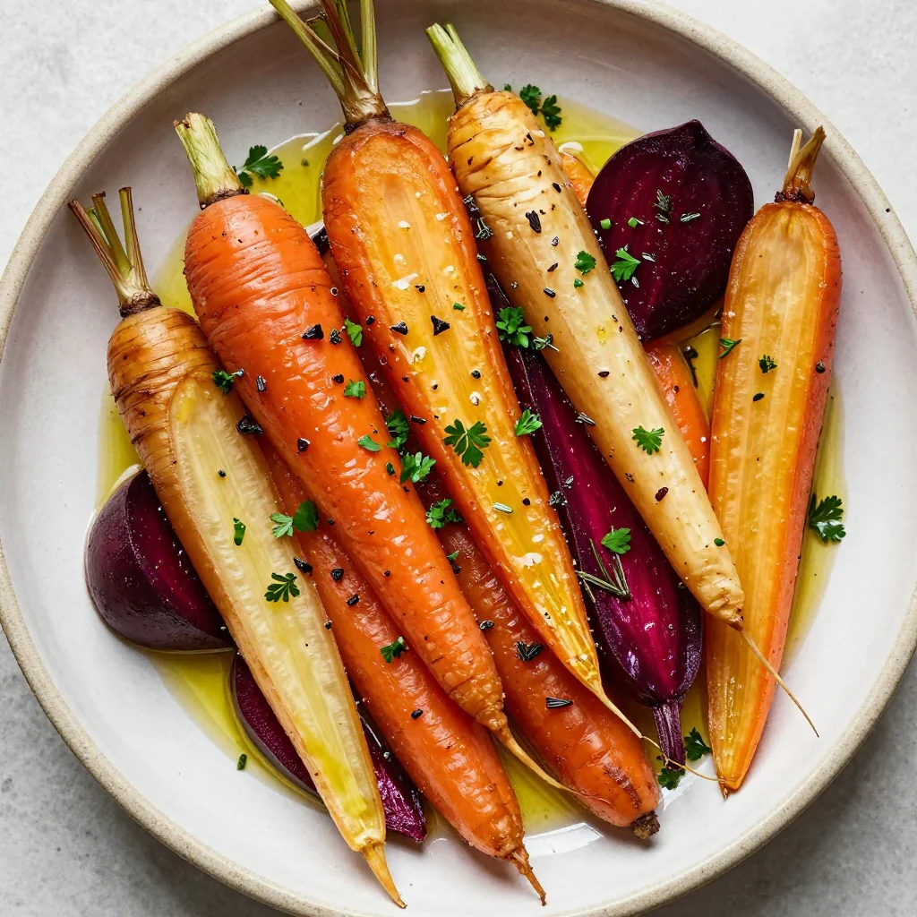 healthy lemon and herb roasted root vegetables for winter suppers