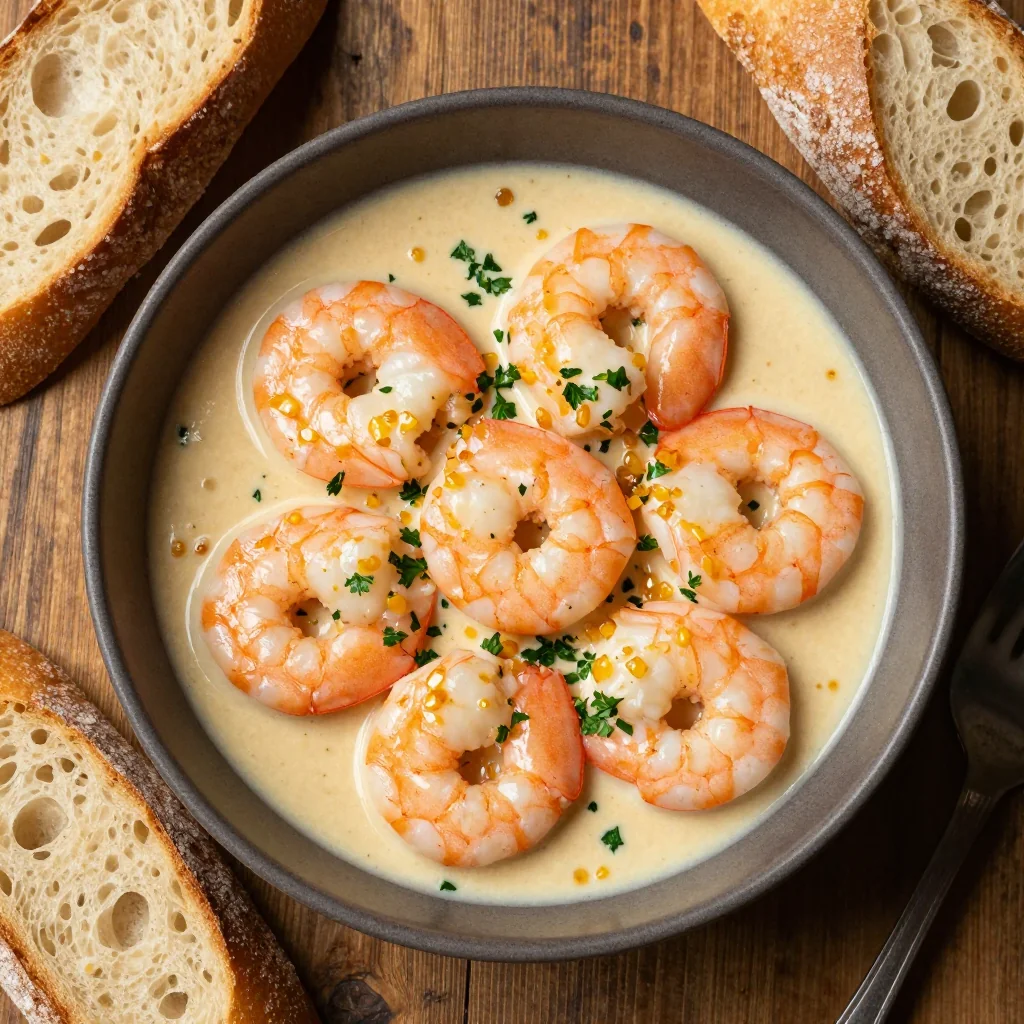 Budget Dinner Creamy Garlic Butter Shrimp