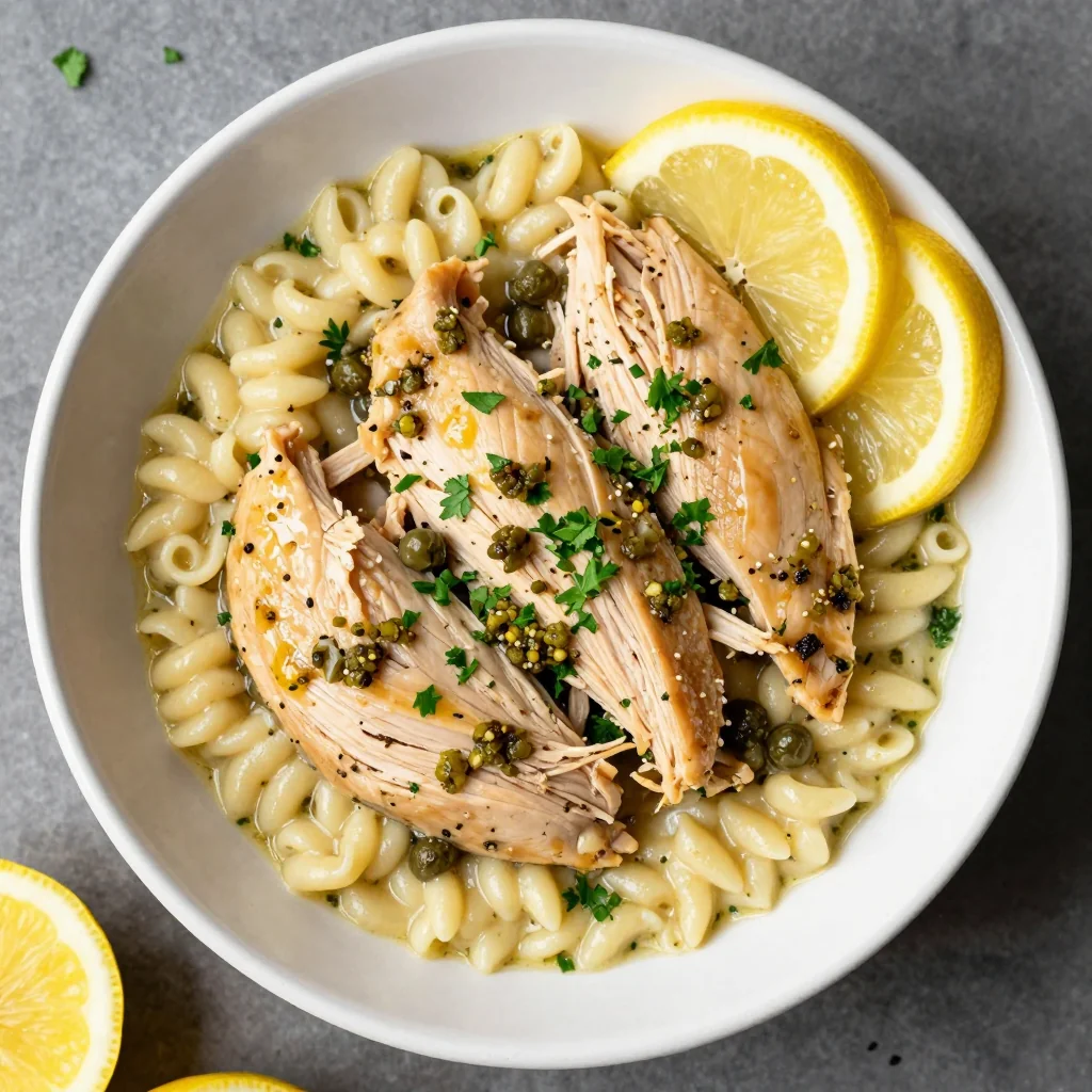 Slow Cooker Chicken Piccata for Bright January Dinner Flavors