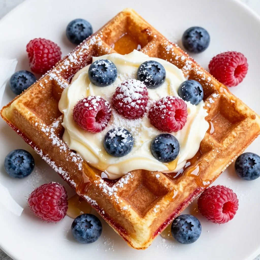 Indulgent Red Velvet Waffles for NFL Playoff Game Day Breakfast