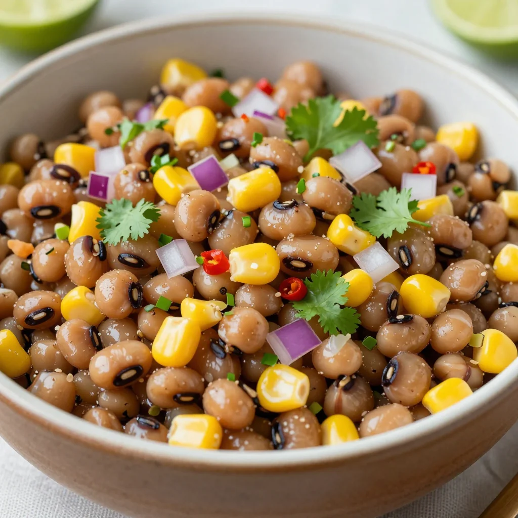 New Year's Day Black Eyed Pea And Corn Salsa For A Healthy Snack