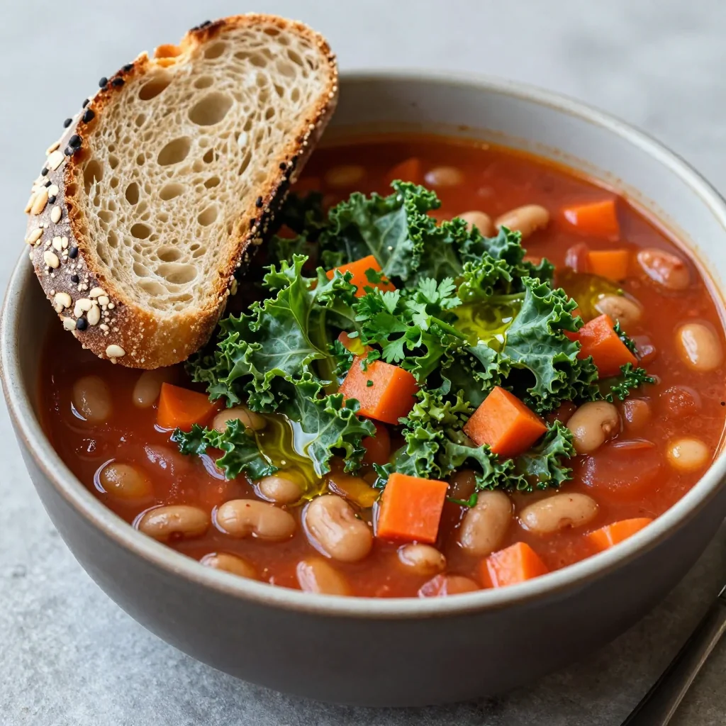 New Year Reset Pantry Freezer Minestrone Stew for Clean Eating