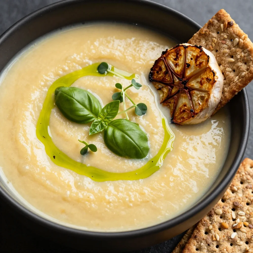 Creamy Roasted Garlic Soup for Detox Goals