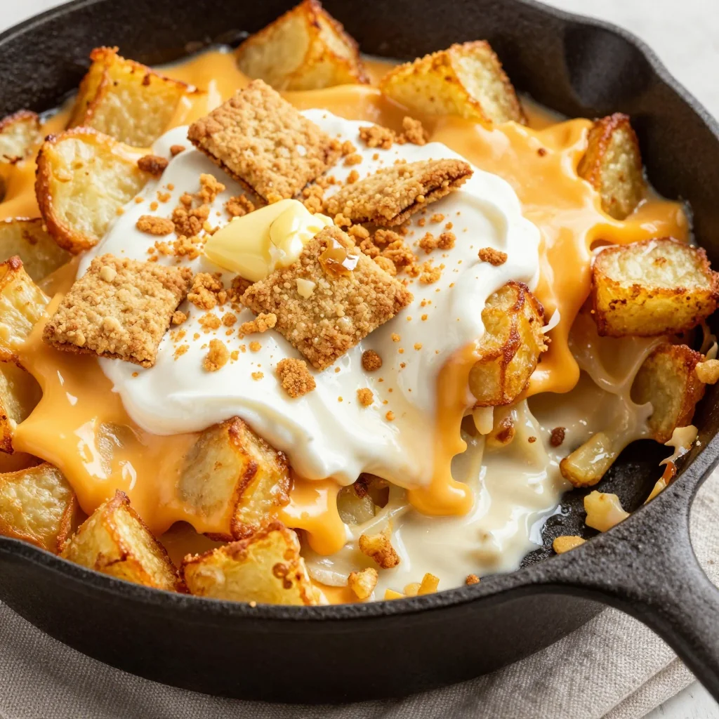 Cheesy Hash Brown Casserole for NFL Playoff Parties