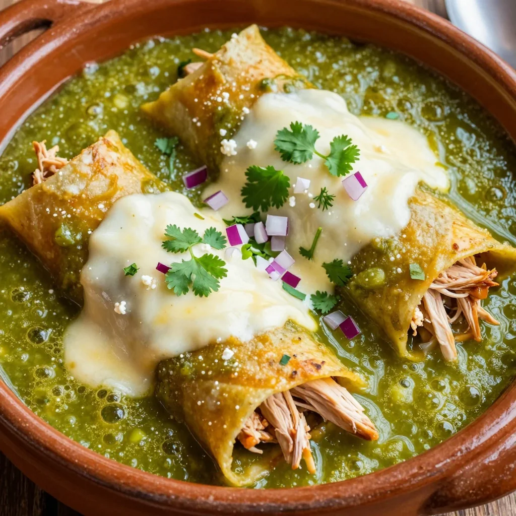 Creamy Chicken Enchiladas For A Cozy Mexican Dinner