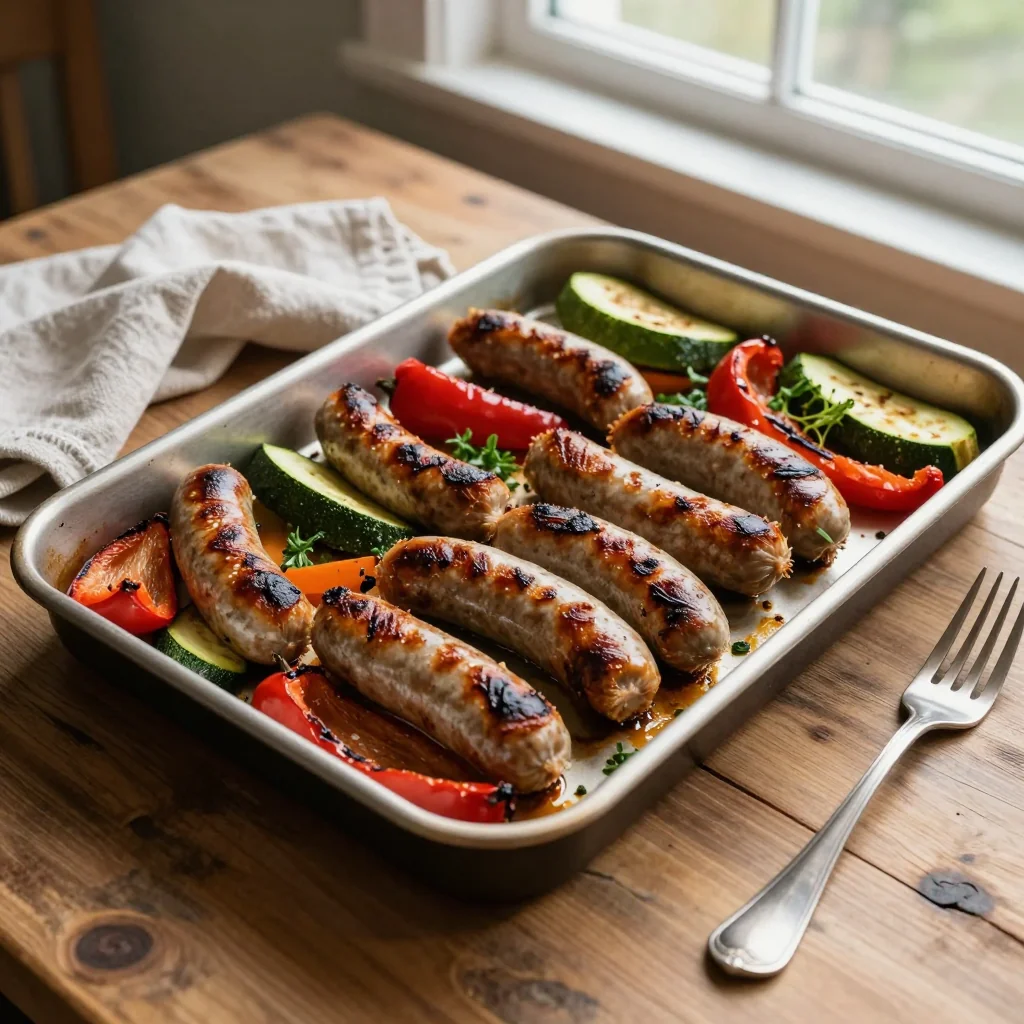 One Pan Sausage and Veggies Sheet Pan