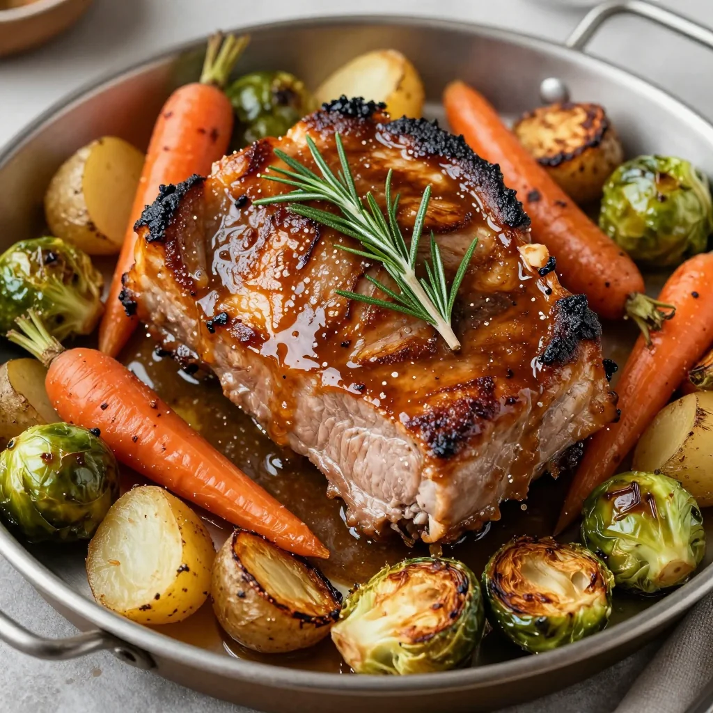 Slow Cooker Pork Loin with Roasted Veggies