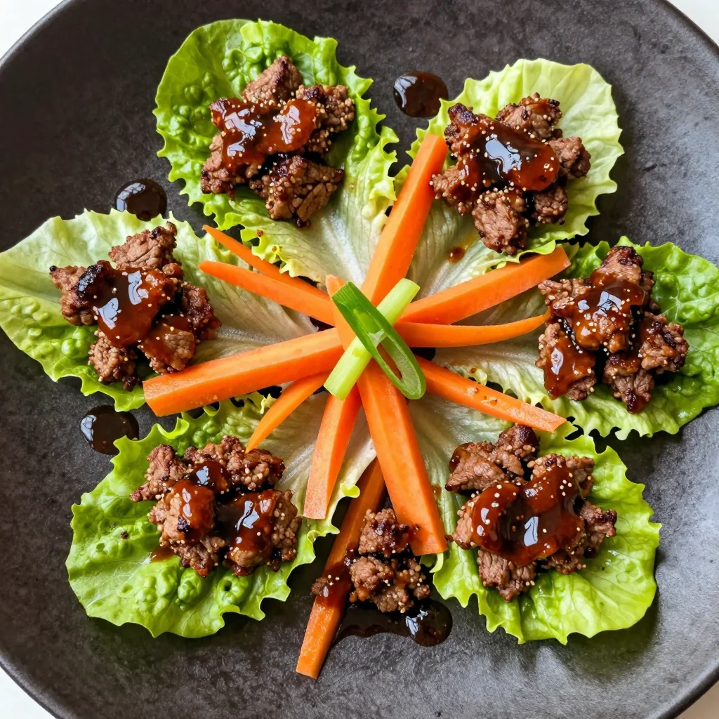 Clean Eating Beef Lettuce Wraps With A Teriyaki Glaze