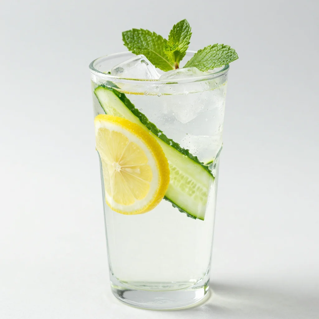 Detox Water with Cucumber Lemon Mint Refresher