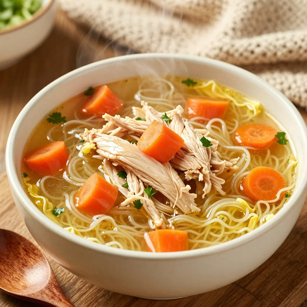 Slow Cooker Chicken Noodle Soup for a Cozy Meal