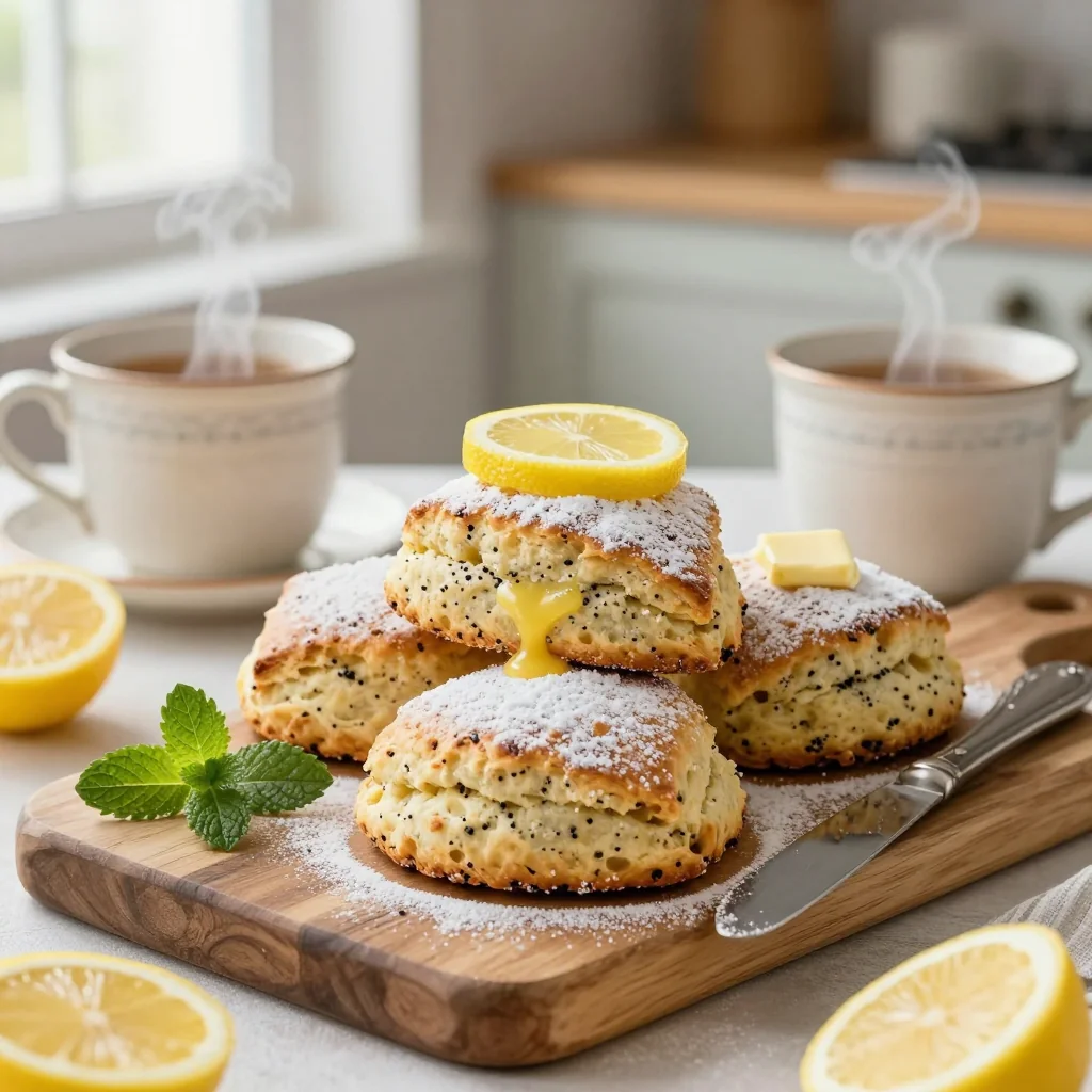 Lemon Poppy Seed Scones