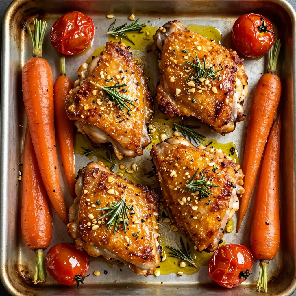 Garlic Roasted Chicken Thighs for Weeknight Dinner