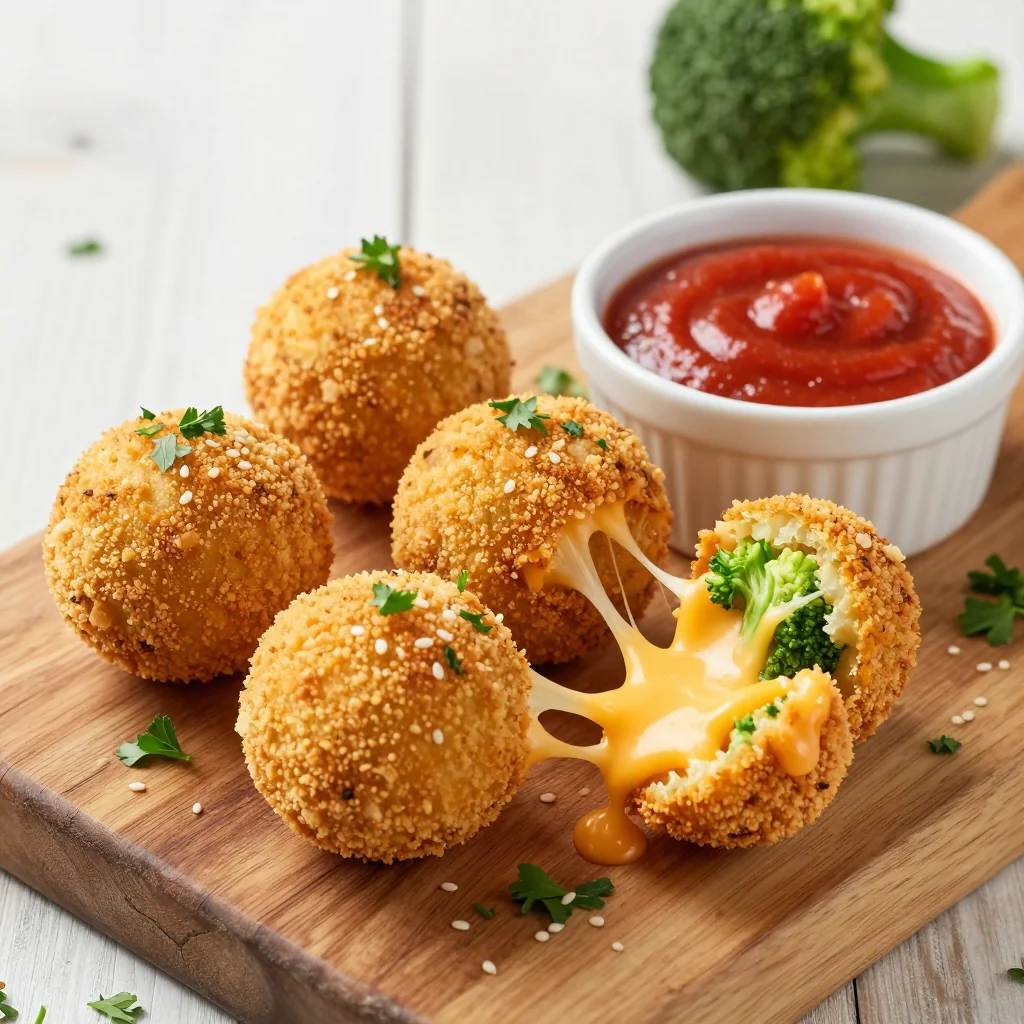 Kid-Friendly Cheesy Rice and Broccoli Balls