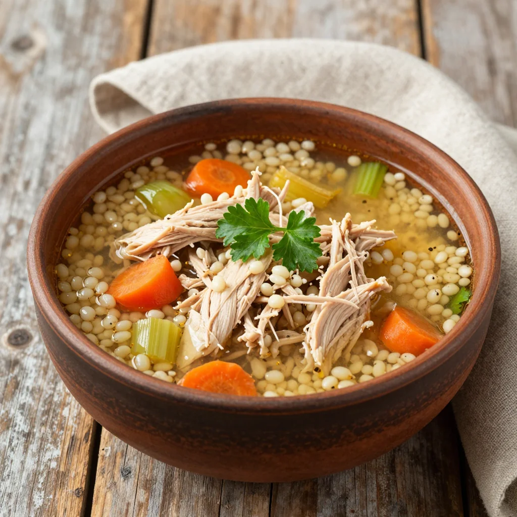 Hearty Chicken and Barley Soup for Weight Loss