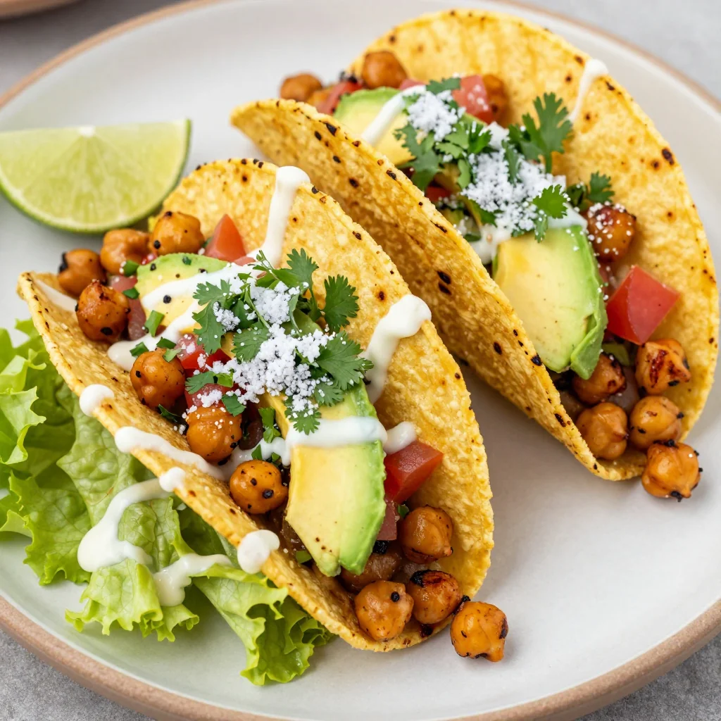 Crispy Chickpea Tacos for a Quick Vegan Meal
