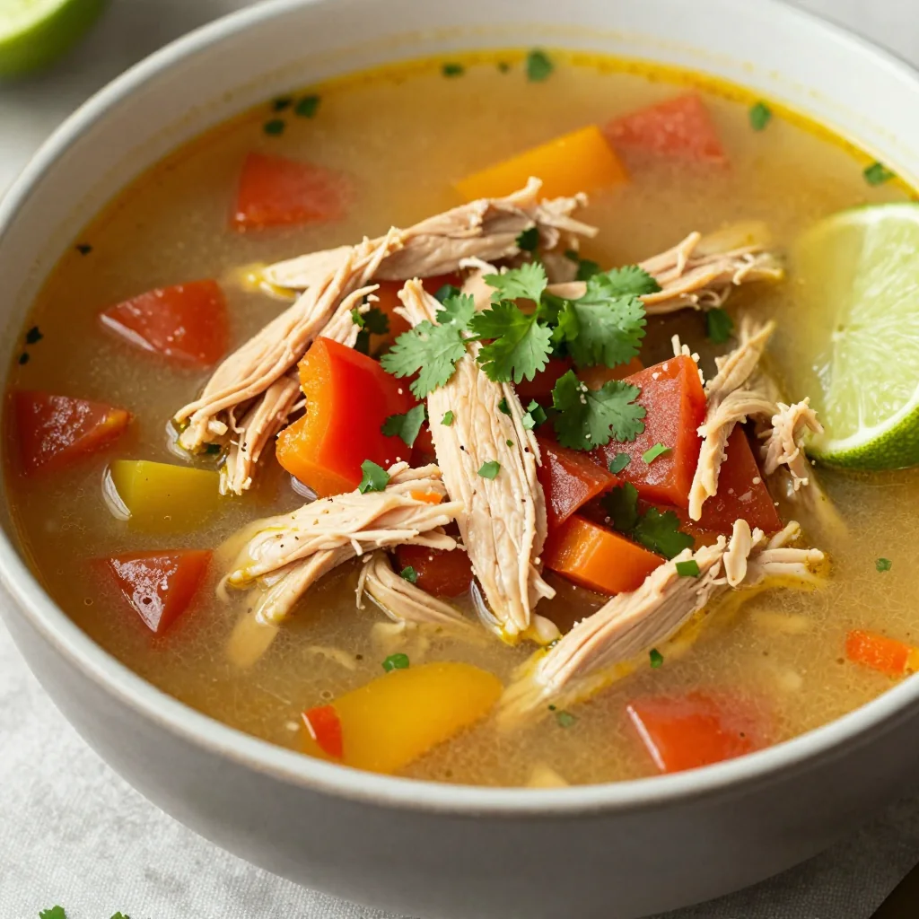 Kid-Friendly Slow Cooker Chicken Fajita Soup for MLK
