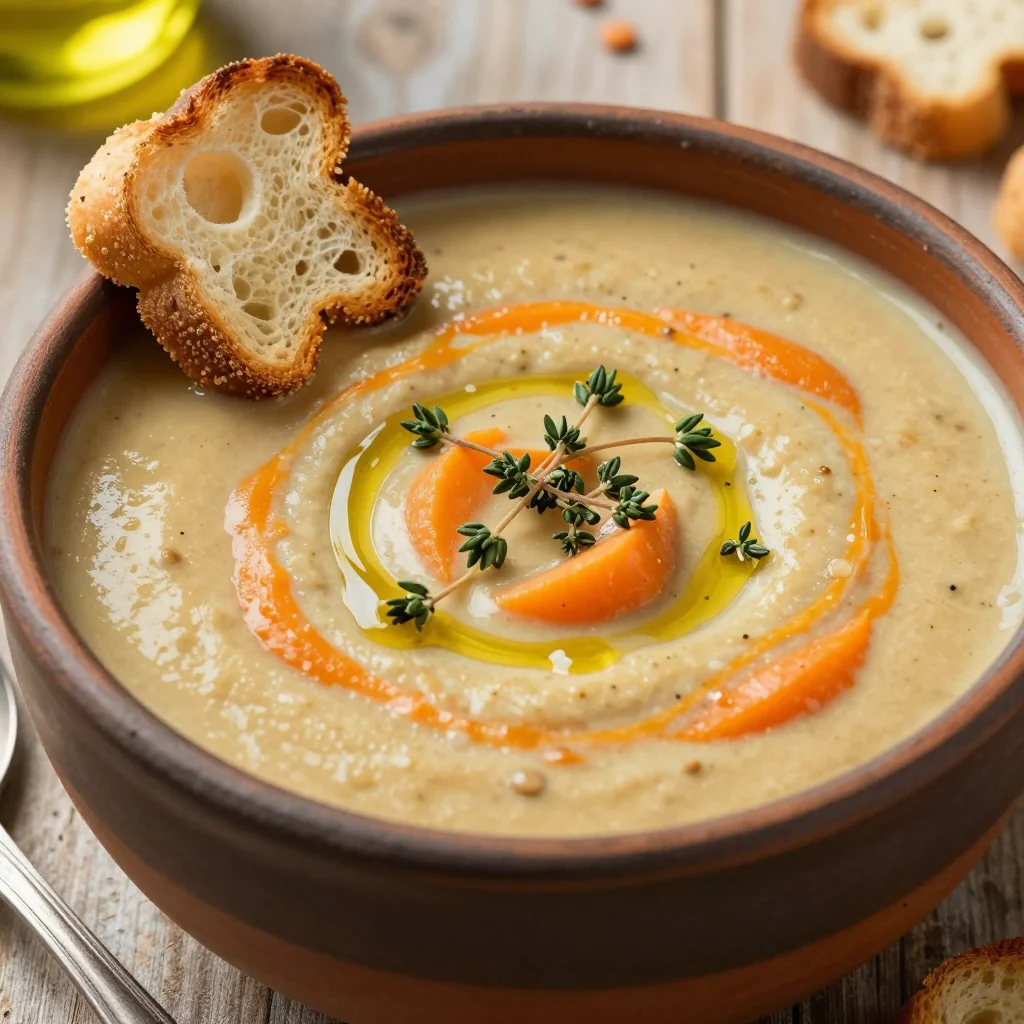 Pantry Clean Out Creamy Carrot and Lentil Soup