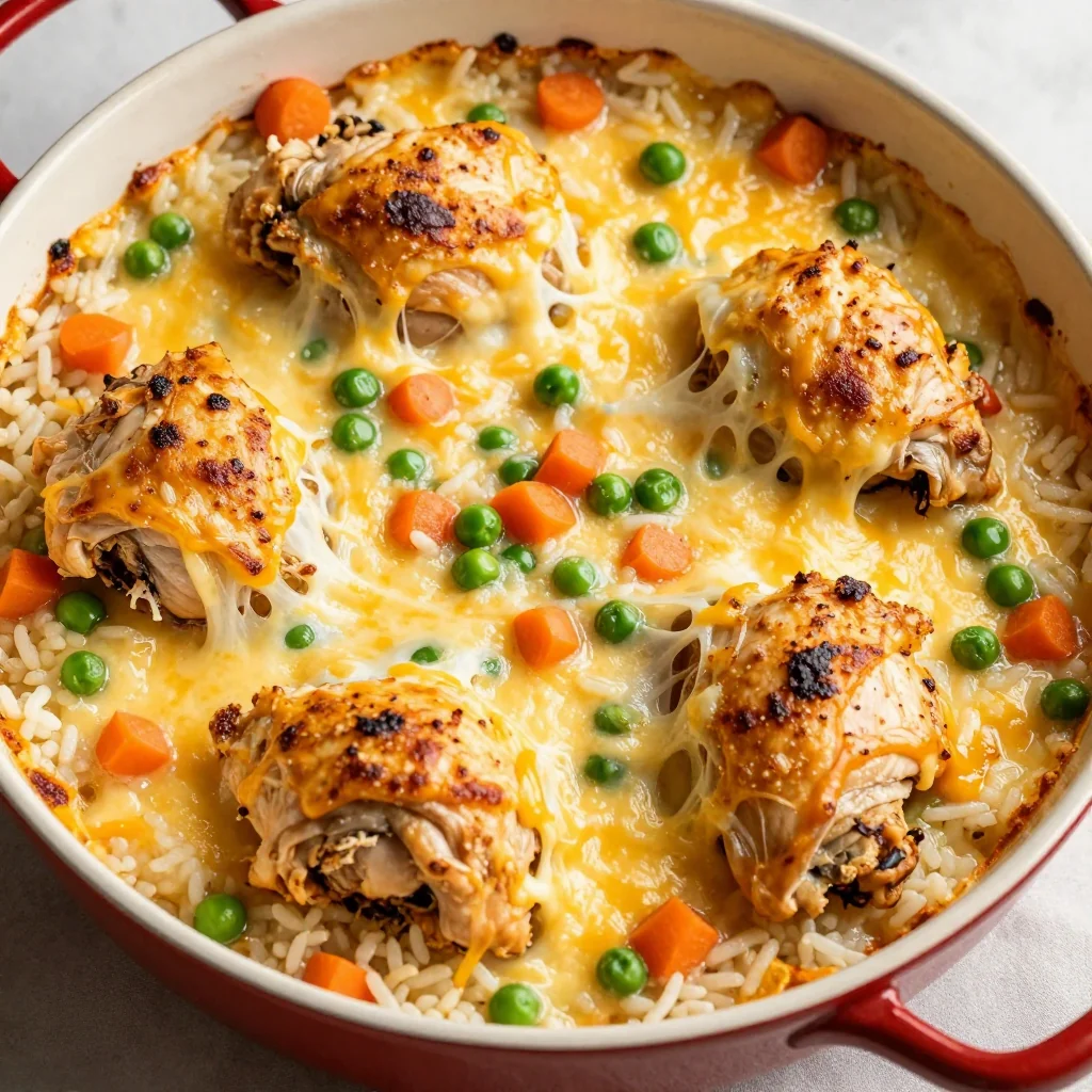 Cozy Cheesy Chicken and Rice for a Family Favorite