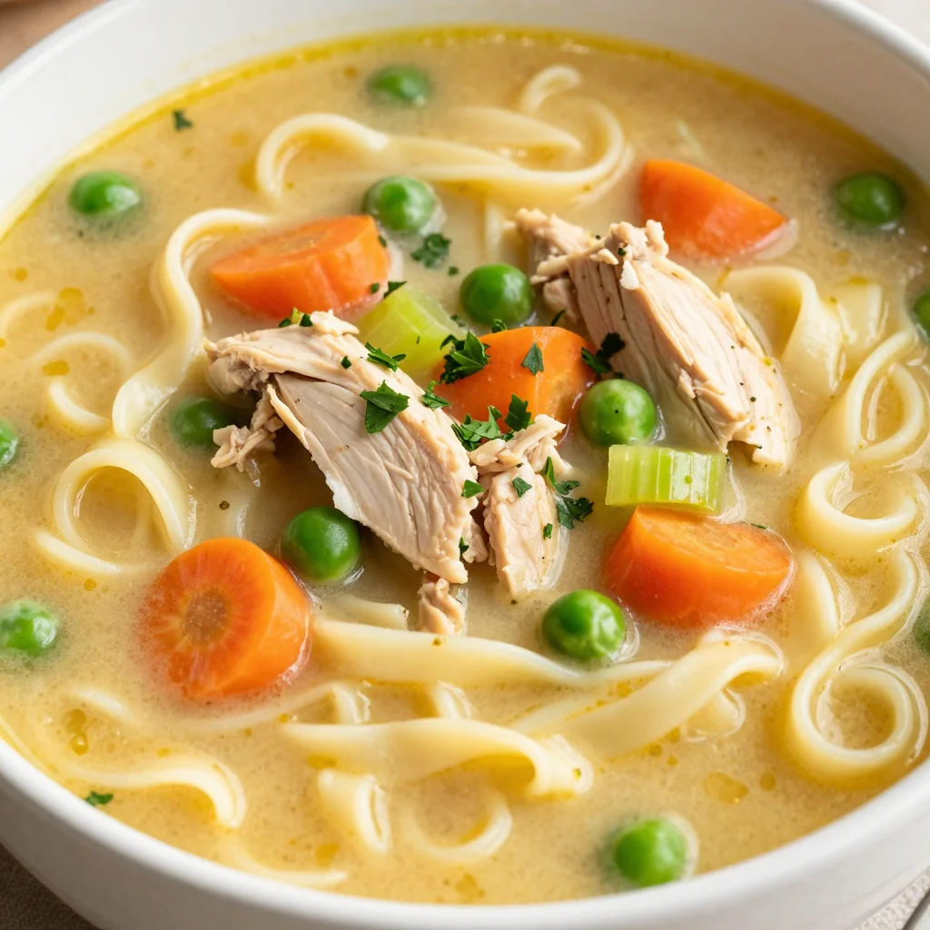Creamy Chicken Noodle Soup for a Cozy January