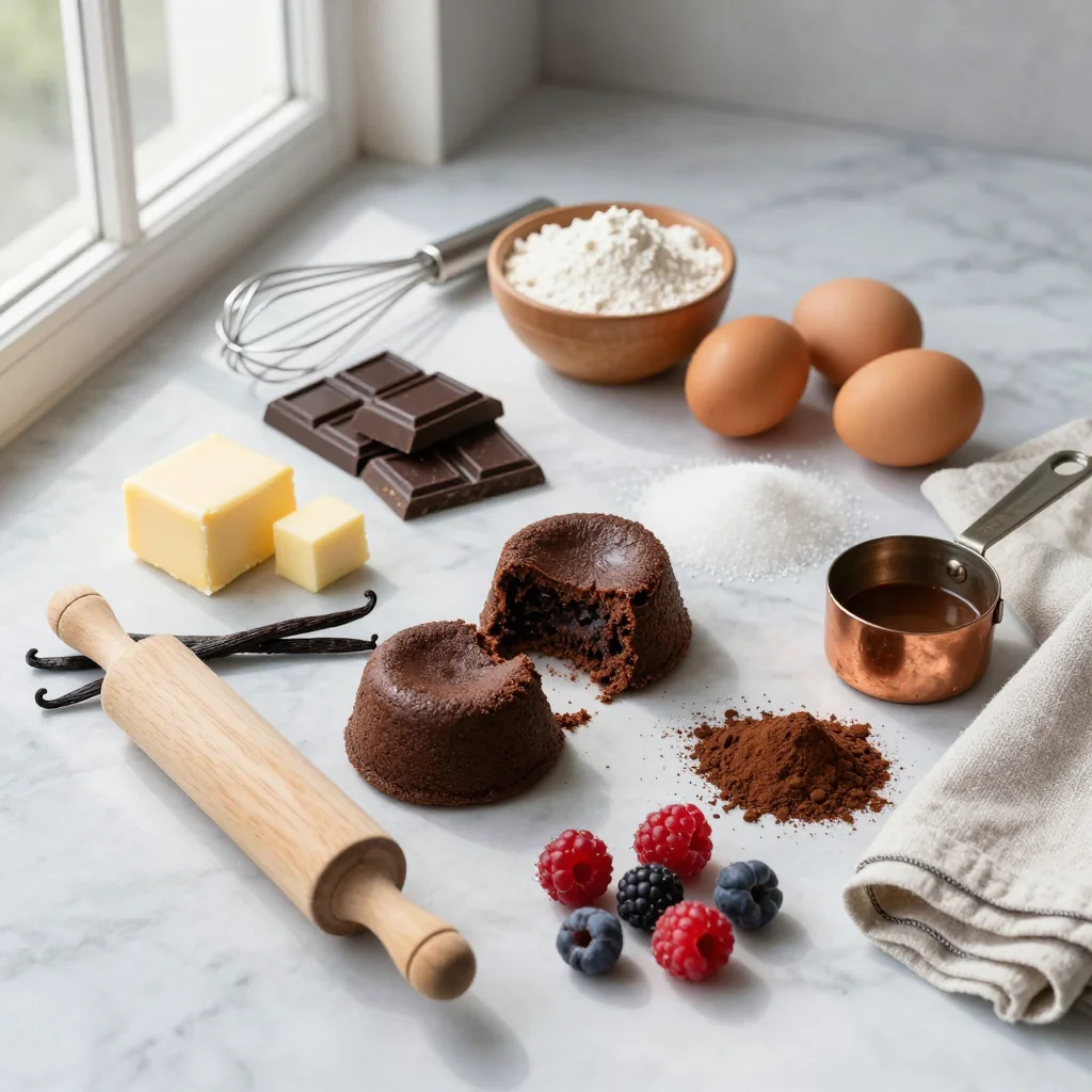 All ingredients for Lava Cake Chocolate with Molten Center