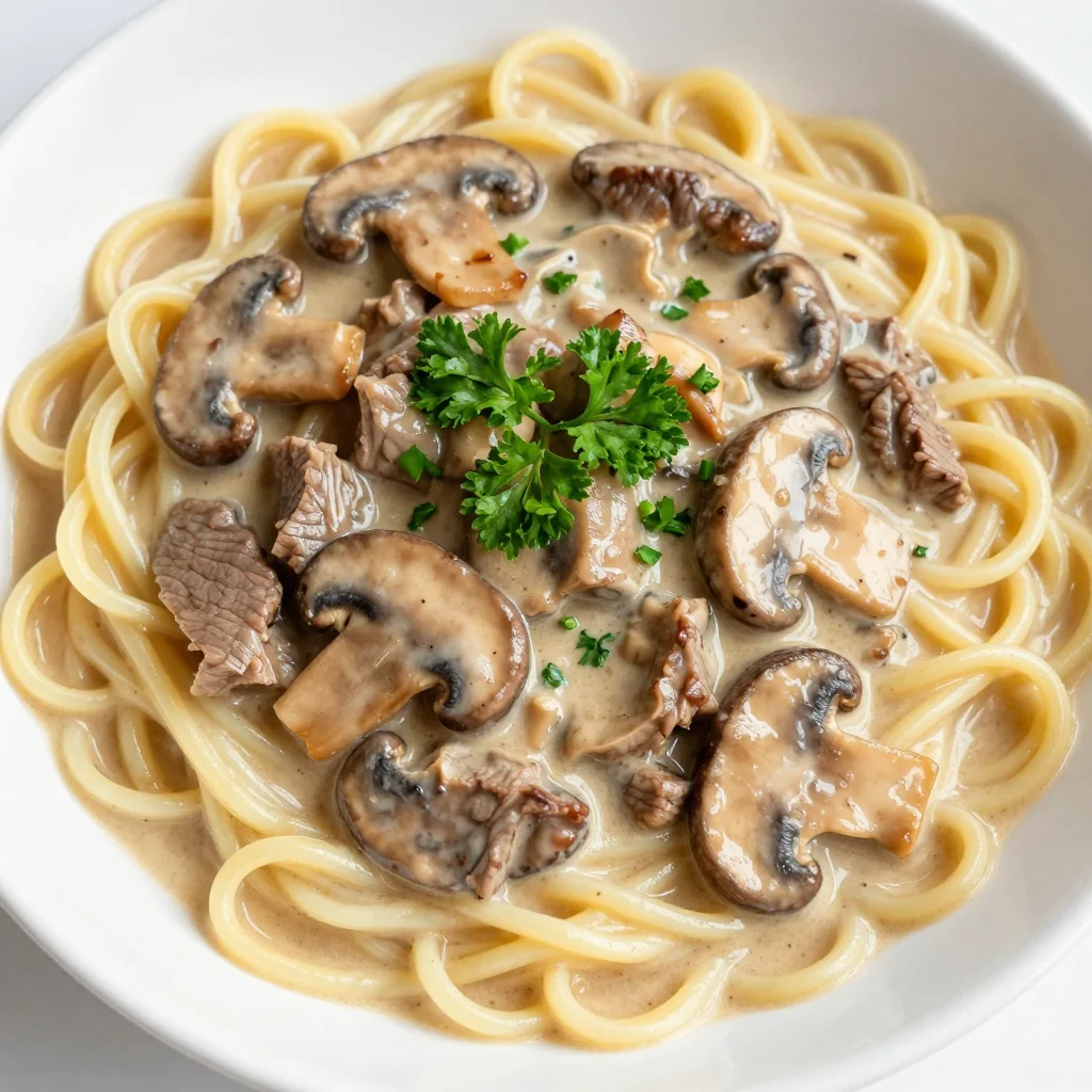 Kid-Friendly Creamy Beef Stroganoff for Picky Eaters