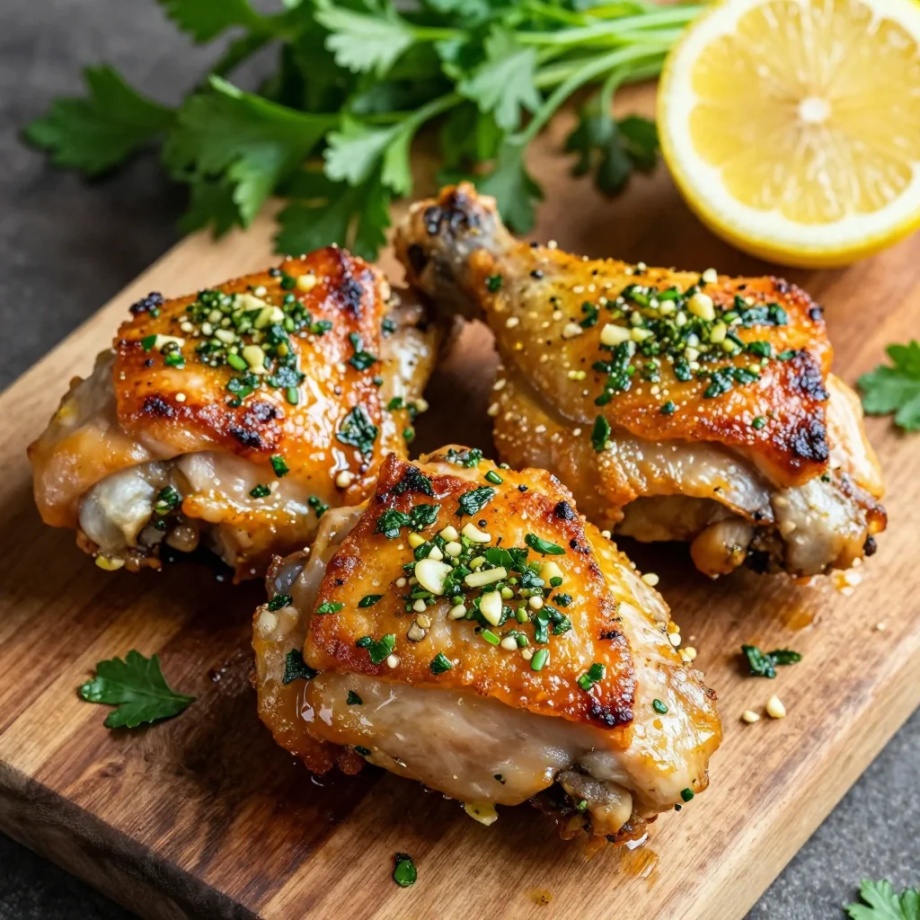 Garlic Herb Chicken Thighs For Quick Dinners