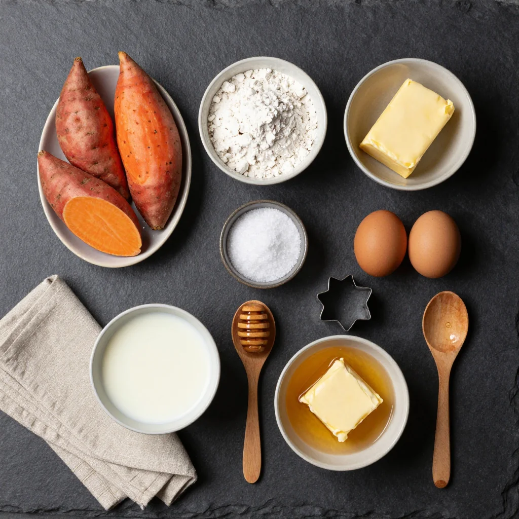 Ingredients for MLK Day Sweet Potato Biscuits