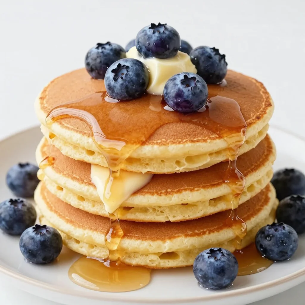 Freezer Friendly Breakfast Pancakes with Blueberries