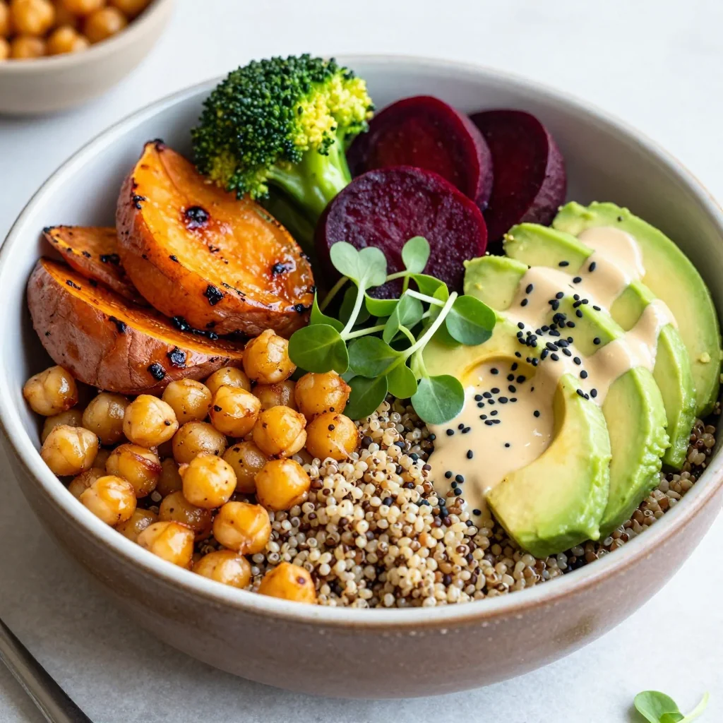 New Year Reset Buddha Bowls With Roasted Veggies