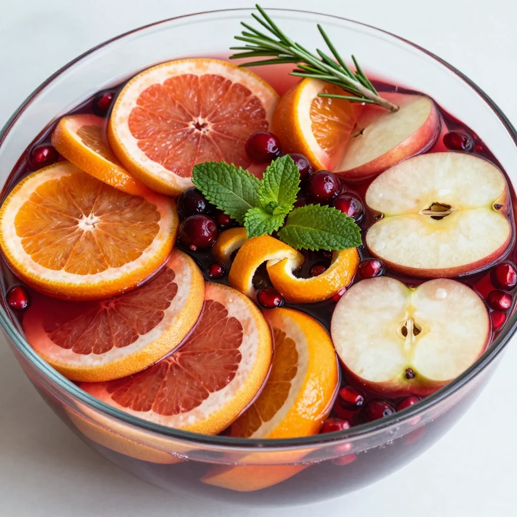 New Year's Day Sangria with Winter Fruits