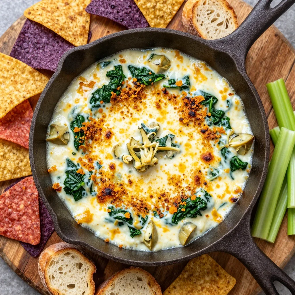 Cozy NFL Playoff Spinach Artichoke Dip That Is Hot