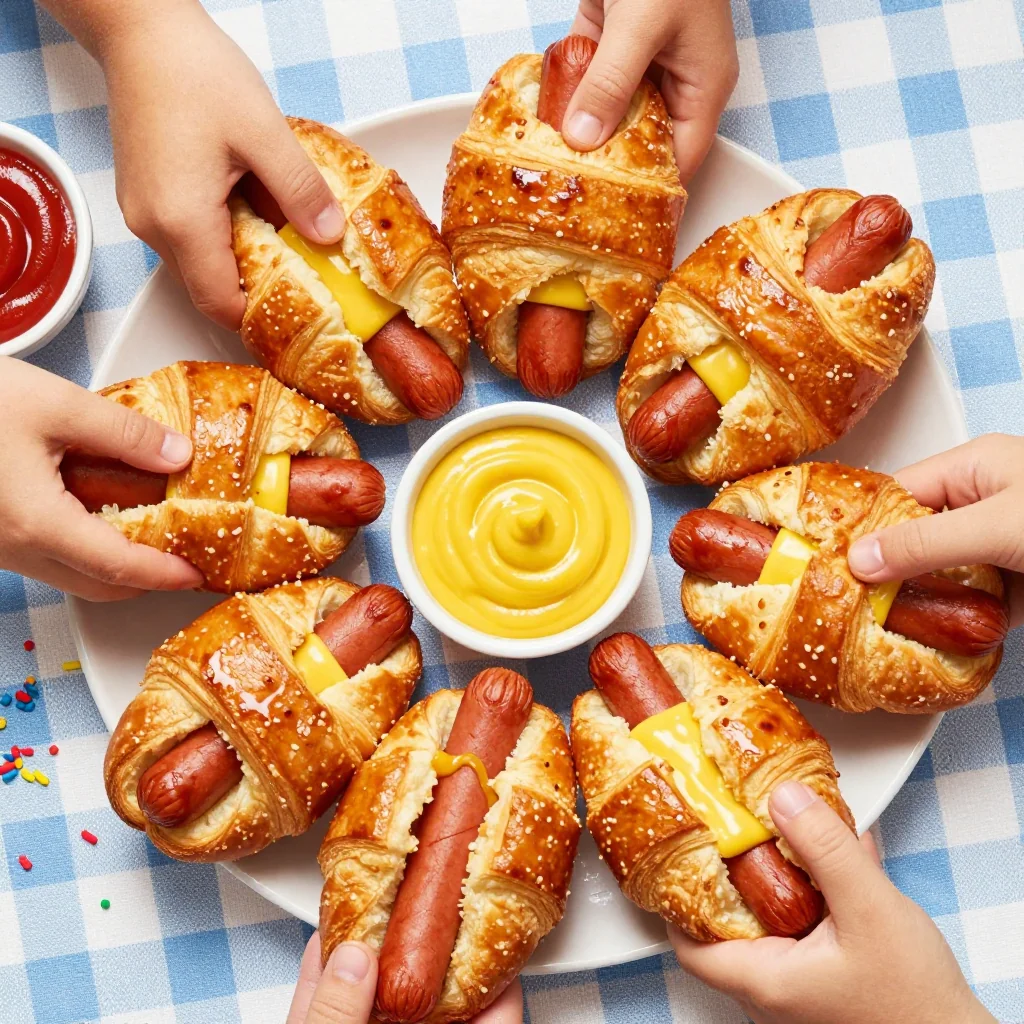 Kid-Friendly Pigs in a Blanket with Crescent Dough for Fun