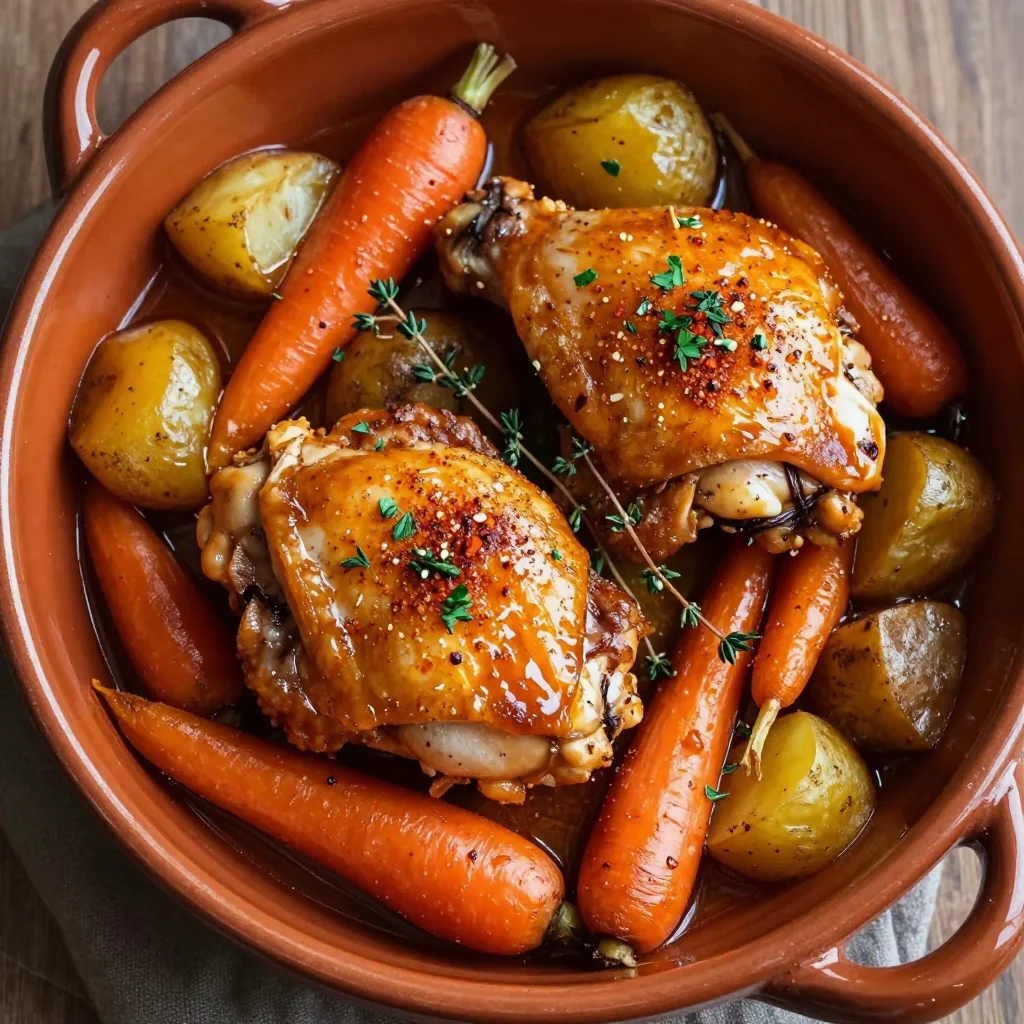 slow cooker chicken and root vegetables for cozy january dinners